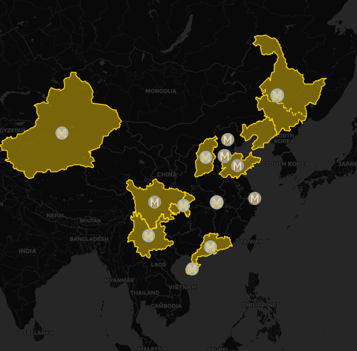 Interactive Map Website demo